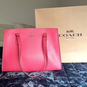 Coach Tatum Carryall Tote in Pink Confetti/Mango